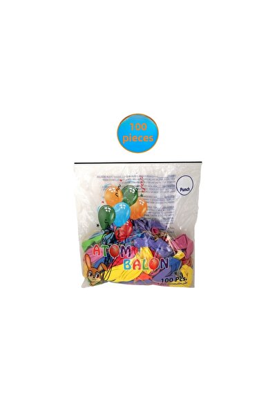 Atom Balloon Elastic Punch 100 Pieces