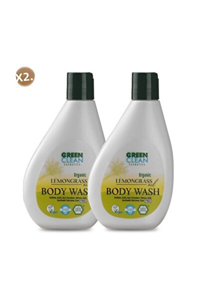 Green Clean طقم جل استحمام 2 قطعة - عشبة الليمون 275 مل
