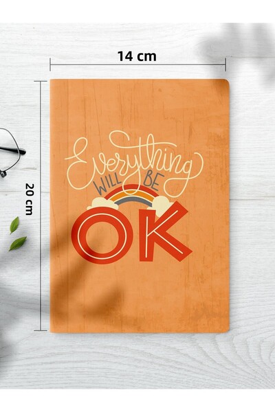 Postifull Set de caiete necăptușite, 2 caiete cu model motivațional, blocnotes, caiet de memorie, 64 de pagini