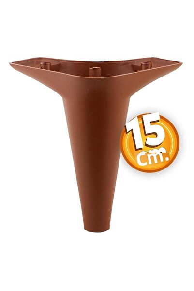 Badem10 Set de 20 Mobilier de lux Aspen Canapea Fotoliu Unitate TV Suport Suport Picior Picior 15cm Cafea