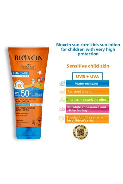 Bioxcin Sun Care Very High Protection Children's Sun Cream 50 Spf - 100% Botanical Active 200 ml