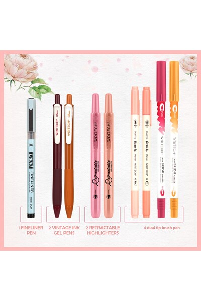 SEYFİKİRTASİYE مجموعة أقلام رصاص من 9 قطع من وريتش، مجموعة أقلام حبر جاف، قلم...