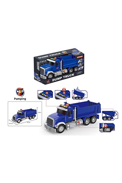 Farbu لعبة شاحنة تفريغ مع الضوء والصوت 1:12 666-50P