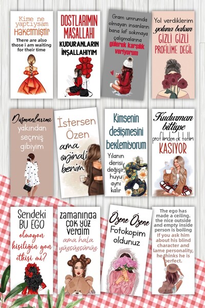 Pankart Evi - Atar 12 Coffee Motto Presentation Cards