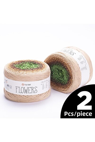 Yarnart زهور - إبرولي - 308 - 2 قطعة