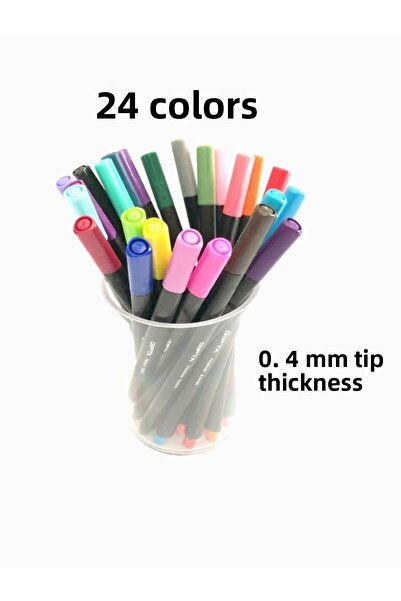 Gıpta طقم قلم كريستال فينلاينر 0.4 ملم 24 لون