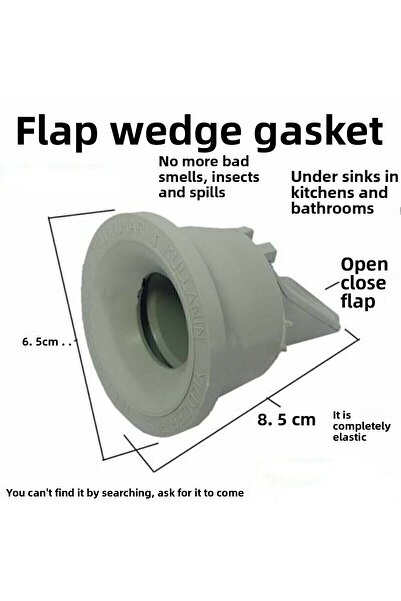 Yayke Adapter Gasket with Check Valve Ø50 Sink Sink Drain Anti-Odor