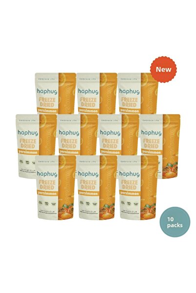 HapHug Pack of 10 - Freeze Dried Persimmon 30g X 10