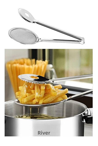 Nehir Steel Tongs Set of 5 - Frying, Grilling, Serving, Pastry and Pasta