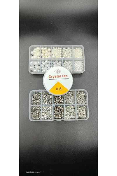 Egem aksesuar مجموعة من 10 قطع من اللؤلؤ الأبيض الكريمي