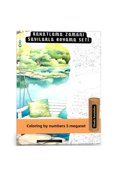 Enine Boyuna Eğitim Painting by Numbers Super Set (Relaxation Time)