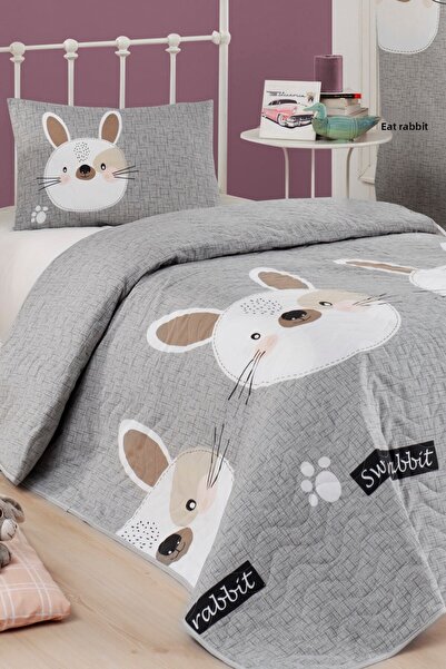 Eponj Home Multi-Purpose Blanket Single Bunny Gray
