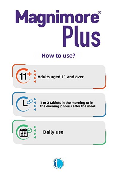 Magnimore Plus Magnesium 60 Tablets N-Acetyl Taurinate Bisglycinate Malate