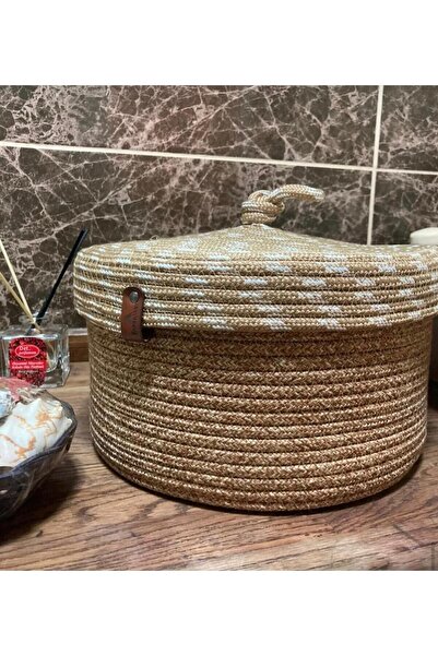 JÜTEX HOME Organizator cu capac din paie de iută