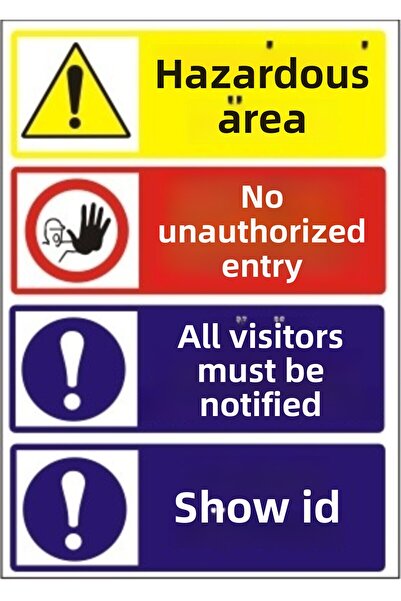 AKA İŞ منطقة خطرة ممنوع الدخول غير المصرح لهم جميع الزوار يجب إخطارهم بعرض ال...