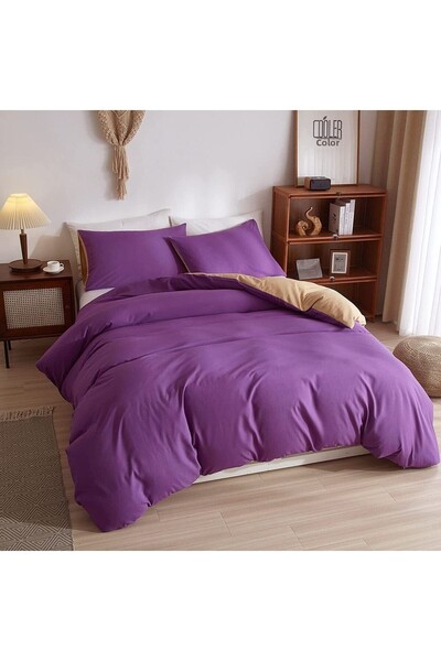 EVYA 100% Organic 160X200 cm Duvet Cover Set Soft Double Sided