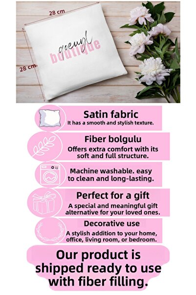 qoeuyl boutique Eroii sunt născuți în acest lună. Pereche imprimată, iubit, prieten, cadou pentru tată, mini pernă decorativă din satin