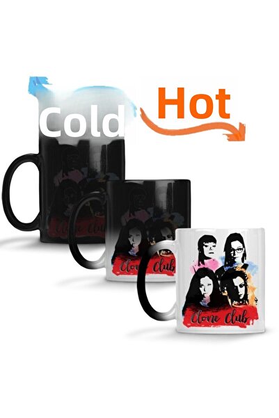 Baskı Dükkanı كوب اليتيم الأسود السحري بورسلين