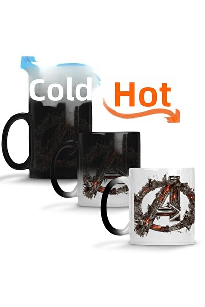 Baskı Dükkanı كوب بورسلين سحري على شكل زهور المنتقمون