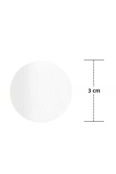GioSanalMarket 3Cmx3Cm Transparent Pp Round Mouth Covering Label 1000 Pieces (Roll)