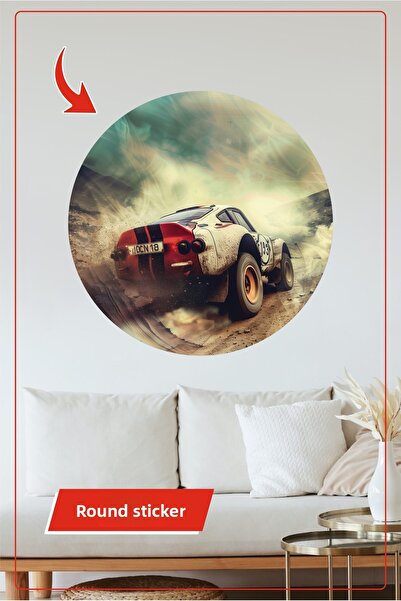 KOSS Dijital Autocolant clasic pentru mașină de raliu, design retro de curse,...