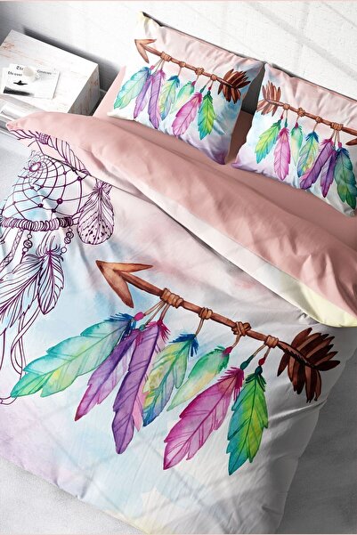 MonoHome طقم غطاء لحاف مزدوج من الساتان القطني ثلاثي الأبعاد