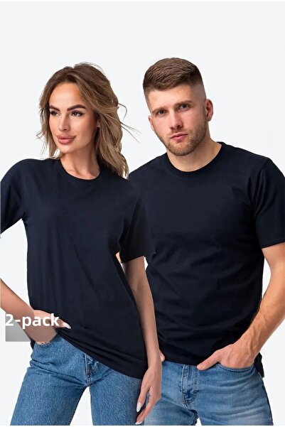 DAXİS Sportwear Company Unisex Oversize Crew Neck 2-Piece T-shirt Pack