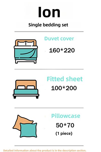 İQON Σετ Σεντόνια Παπλωματοθήκη Μονό Φιόγκο