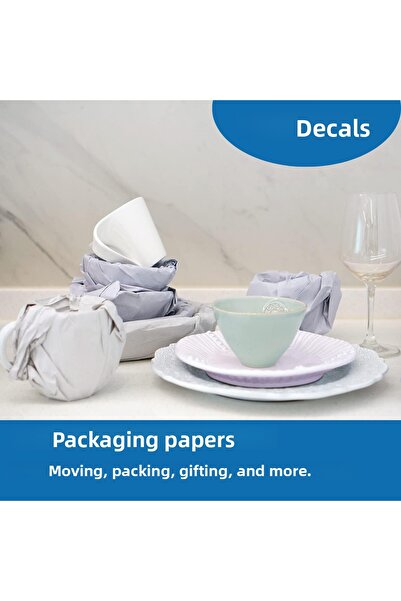Dekals 2 Kg 30x40 (320-350 PCS) Packaging Paper Goods Plates Cups Wrapping Pr...