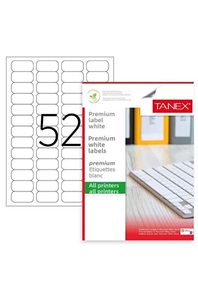 Generic Brand قسط 46.4x21.2 ملمملصق ليزر A4 100 قطعة Tw-2052