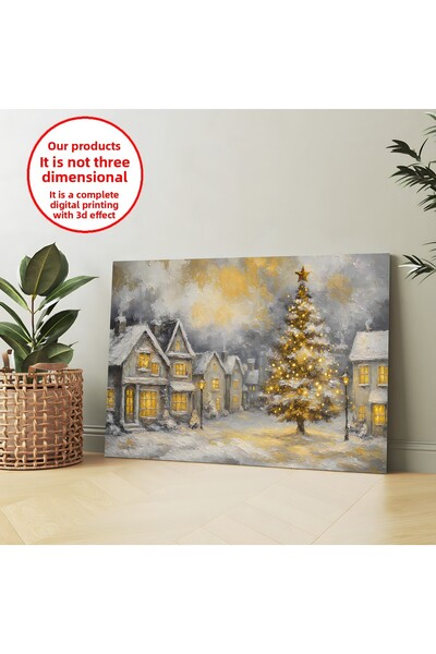 Harikabirev PANZA-PICURĂRI DE PERETE-PICURĂRI DE SALĂ VERNICI DE ULEI IARNĂ ORAȚIE FRIGIDĂ |   TABLO PE Pânză ORIZONTAL FĂRĂ CADRU