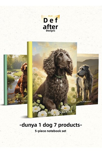 YAPAY ZEKA SANAT Caiete cu specii de câini din lume, set de 516