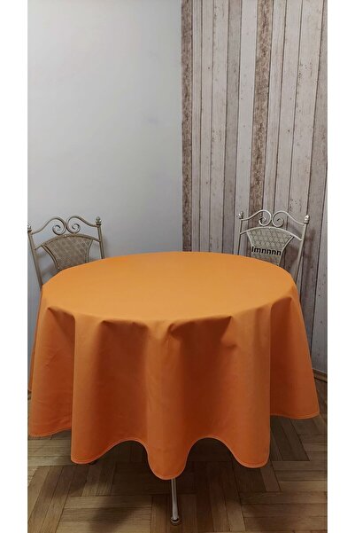 gonk Round, Solid Color, Duck (Liquid Pusher, Stain Proof) Fabric, Tablecloth