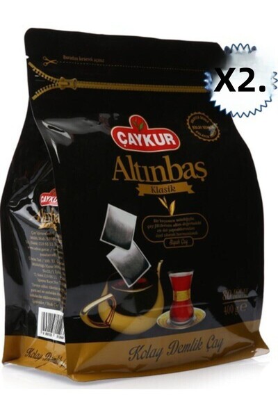 Çaykur Altınbaş Classic Teapot Bag Tea 80's 400 Gr X 2 Pieces