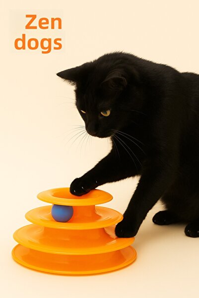 ZENDOG قرص ترفيهي متعدد الطبقات على شكل برج للقطط