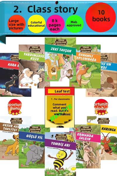 Ata Yayıncılık 2.sınıflar Için Birbirinden Güzel Rengarenk 10 Kitap )
