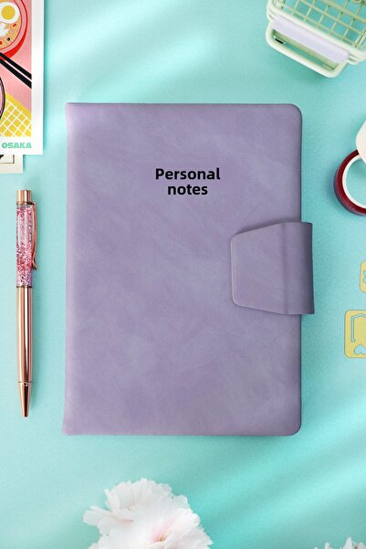 Victoria's Journals دفتر جيب مغناطيسي بغطاء صلب من Vj مقاس 14 × 20 سم 96 صفحة...