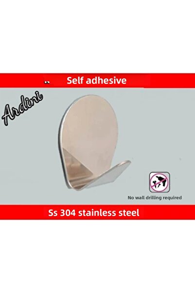 ardini Pack of 4 - Stainless Steel Chubby Chrome Robe Towel Rack