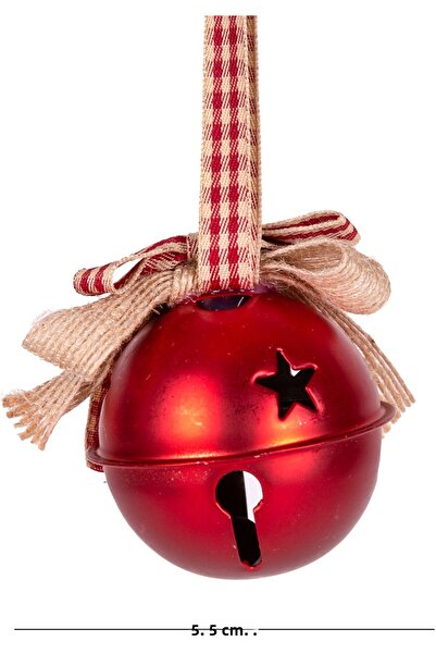 Herdekora Christmas Tree Ornament New Year Ball Bell Red 5.5 Cm.