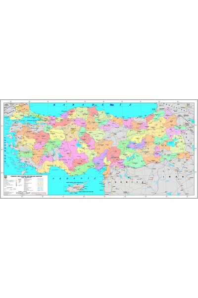 SIRADIŞI REKLAM Provincial and County Details of Türki̇Ye Province 80*40 cm Canvas Printing