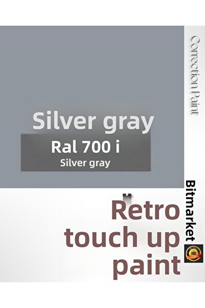 izmir bit pazarı Silver Gray White Goods Touch up Paint 25ml