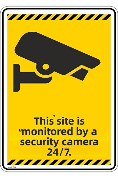 isgtabelam 25x35 سم / مركب / هذه الموقعة تحتراقب بواسطة كاميرا أمنية على مدار...