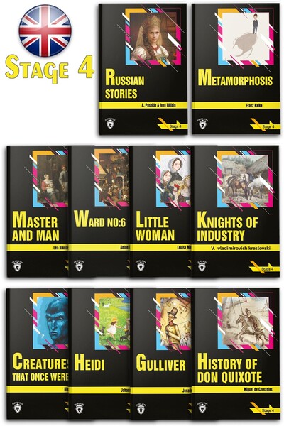 Dorlion Yayınları Σετ Αγγλικής ιστορίας - Στάδιο 4 (10 Βιβλία)