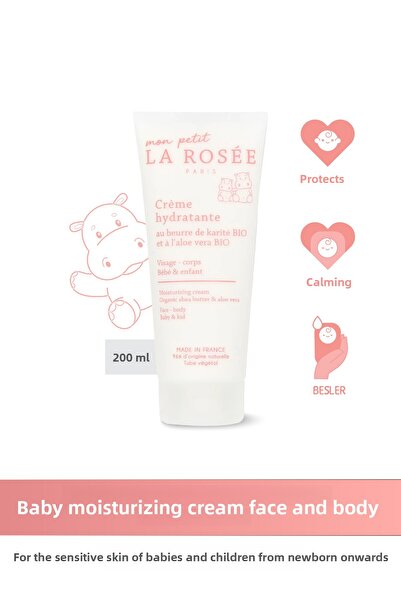 La Rosee Paris كريم الترطيب Mon Petit يحتوي على زبدة الشيا العضوية والصبار - ...