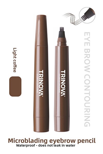 Trinova Light Brown Microblading Effective Eyebrow Pencil Jumbo Size