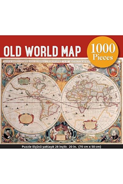 Peter Pauper Press Puzzle Old World Map