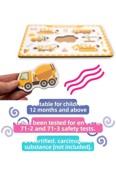 Hopiers Montessori Business Machines Wooden Bultak Puzzle Set - Educational, Learning, and Safe Children's Toy