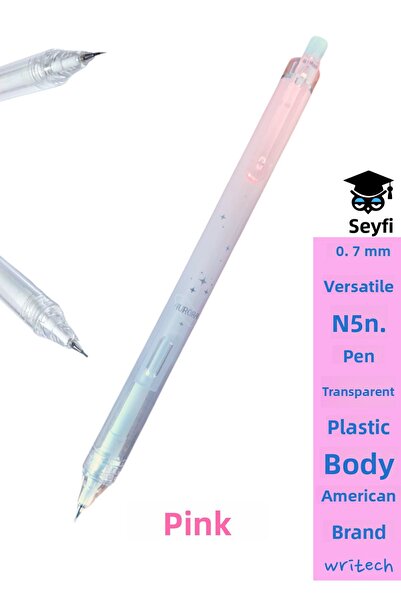 SEYFİKİRTASİYE قلم ذو رأس متعدد الاستخدامات بسمك 0.7 مم، هيكل بلاستيكي شفاف، ...
