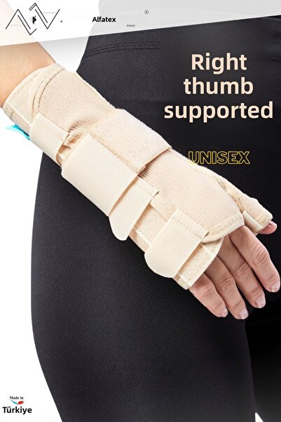 ALFATEKS دعامة احترافية للكف واليد مع دعم للإصبع الكبير - لعلاج كسور اليد - آ...