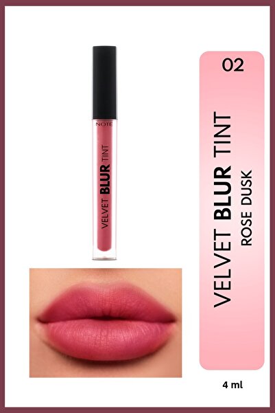 NOTE Velvet Blur Tint Velvet Finish Moisturizing Matte Lipstick - 02 Rose Dus...